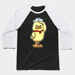 Duck as Sailor with Military Salute Baseball T-Shirt